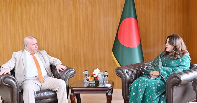মন্ত্রণালয়ে প্রতিমন্ত্রীর সঙ্গে বাংলাদেশে নিযুক্ত আলজেরিয়ার রাষ্ট্রদূতের সৌজন্য সাক্ষাৎ